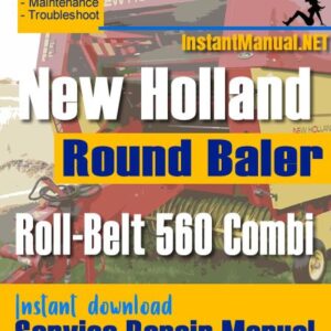 New Holland BR560 Combi Round Baler Service Repair Manual