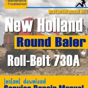 New Holland BR730A Round Baler Service Repair Manual