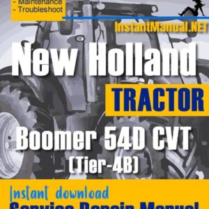 New Holland Boomer 54D CVT (Tier-4B) Tractor Service Repair Manual