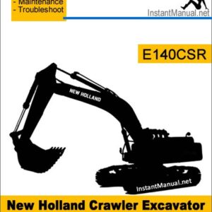 New Holland E140CSR Crawler Excavator Service Repair Manual
