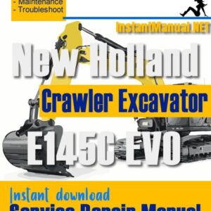 New Holland E145C EVO Crawler Excavator Service Repair Manual