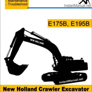 New Holland E175B E195B Crawler Excavator Service Repair Manual