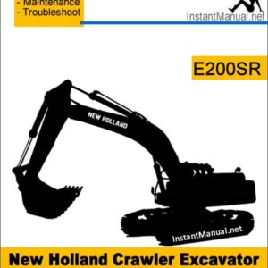 New Holland E200SR Crawler Excavator Service Repair Manual