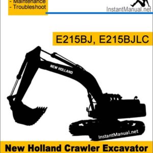 New Holland E215BJ E215BJLC Crawler Excavator Service Repair Manual