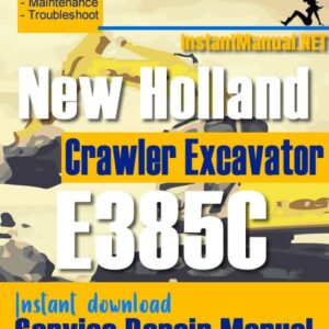 New Holland E385C Crawler Excavator Service Repair Manual