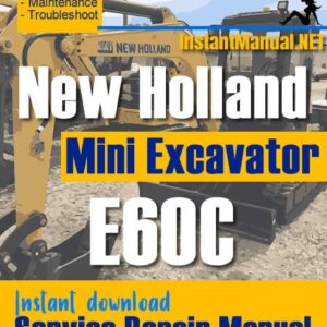 New Holland E60C Mini Excavator Service Repair Manual