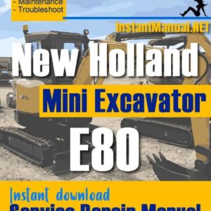 New Holland E80 Mini Excavator Service Repair Manual