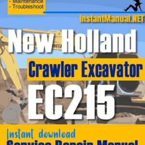 New Holland EC215 Crawler Excavator Service Repair Manual