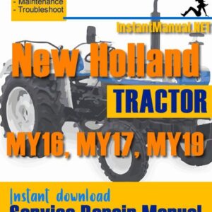 New Holland MY16, MY17, MY19 Tractor Service Repair Manual