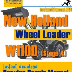 New Holland W110D (Stage-4) Wheel Loader Service Repair Manual