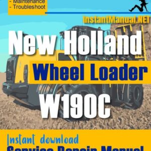 New Holland W19OC Wheel Loader Service Repair Manual