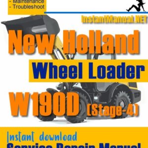 New Holland W190D (Stage-4) Wheel Loader Service Repair Manual